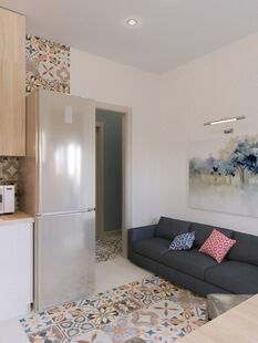 Фото № 3: Дизайн-проект двухкомнатной квартиры 61.27  м² Скандинавский стиль для ЖК Московский