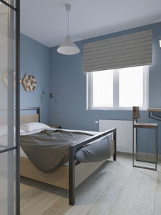 Фото № 5: Дизайн-проект двухкомнатной квартиры 61.27  м² Скандинавский стиль для ЖК Московский