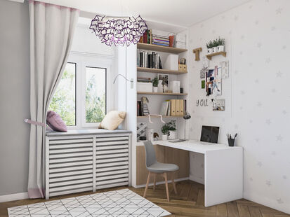 Фото № 3: Дизайн-проект трехкомнатной квартиры 77.0  м² Стиль Минимализм для ЖК Московский