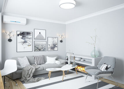 Фото № 3: Дизайн-проект трехкомнатной квартиры 67.13  м² Скандинавский стиль для ЖК Московский