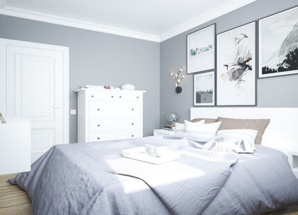 Фото № 6: Дизайн-проект трехкомнатной квартиры 67.13  м² Скандинавский стиль для ЖК Московский