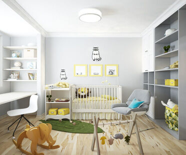 Фото № 4: Дизайн-проект трехкомнатной квартиры 67.13  м² Скандинавский стиль для ЖК Московский