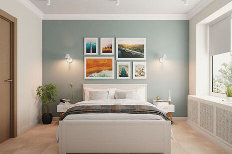 Фото № 2: Дизайн-проект двухкомнатной квартиры 83.39  м² Стиль Минимализм для ЖК Московский