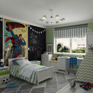 Фото № 5: Дизайн-проект трехкомнатной квартиры 88.6  м² Стиль Классика для ЖК Московский