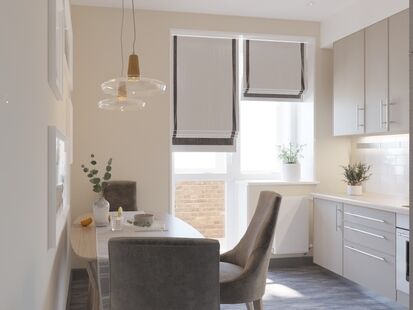 Фото № 3: Дизайн-проект однокомнатной квартиры 44.38  м² Стиль Контемпорари для ЖК Московский