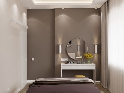 Фото № 6: Дизайн-проект двухкомнатной квартиры 51.7  м² Стиль Контемпорари для ЖК Московский