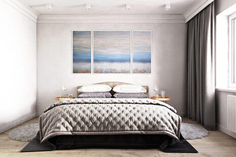 Фото № 2: Дизайн-проект однокомнатной квартиры 48.7  м² Современный стиль для ЖК Рождественский