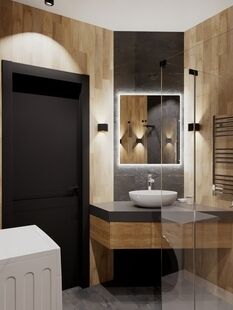 Фото № 5: Дизайн-проект трехкомнатной квартиры 103.0  м² Стиль Эклектика для ЖК Московский