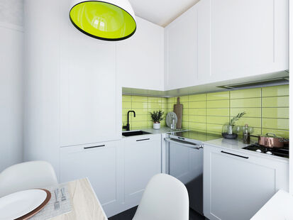 Фото № 6: Дизайн-проект двухкомнатной квартиры 54.57  м² Стиль Минимализм для ЖК Московский