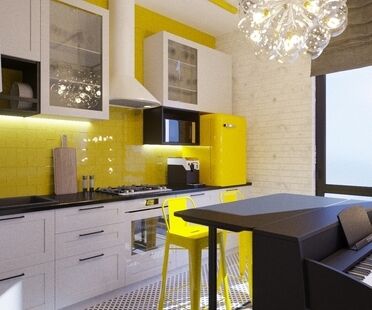 Фото № 4: Дизайн-проект квартиры-студии 25.1  м² Стиль поп-арт для ЖК Московский