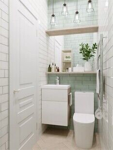 Фото № 4: Дизайн-проект квартиры-студии 18.33  м² Стиль Эклектика для ЖК Московский