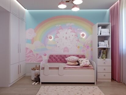 Фото № 4: Дизайн-проект двухкомнатной квартиры 53.7  м² Скандинавский стиль для ЖК Московский