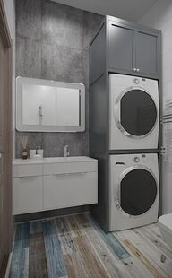 Фото № 2: Дизайн-проект трехкомнатной квартиры 89.4  м² Стиль Фьюжн для ЖК Московский