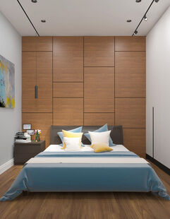 Фото № 6: Дизайн-проект двухкомнатной квартиры 48.4  м² Стиль Минимализм для ЖК Московский