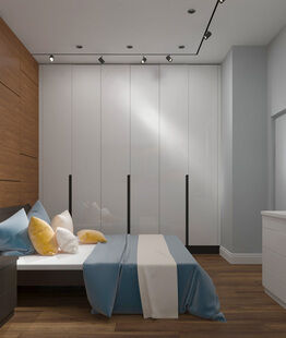 Фото № 3: Дизайн-проект двухкомнатной квартиры 48.4  м² Стиль Минимализм для ЖК Московский