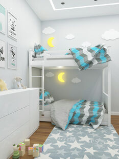 Фото № 2: Дизайн-проект двухкомнатной квартиры 48.4  м² Стиль Минимализм для ЖК Московский