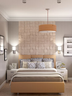 Фото № 3: Дизайн-проект трехкомнатной квартиры 72.0  м² Скандинавский стиль для ЖК Московский