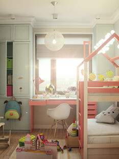 Фото № 2: Дизайн-проект трехкомнатной квартиры 72.0  м² Скандинавский стиль для ЖК Московский