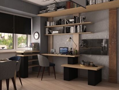 Фото № 1: Дизайн-проект трехкомнатной квартиры 71.2  м² Стиль Эклектика для ЖК Московский