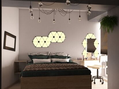 Фото № 2: Дизайн-проект трехкомнатной квартиры 71.2  м² Стиль Эклектика для ЖК Московский