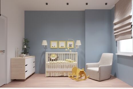 Фото № 1: Дизайн-проект трехкомнатной квартиры 50.36  м² Стиль Фьюжн для ЖК Московский