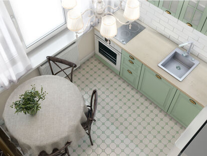 Фото № 1: Дизайн-проект двухкомнатной квартиры 52.2  м² Стиль Современная классика для ЖК Московский