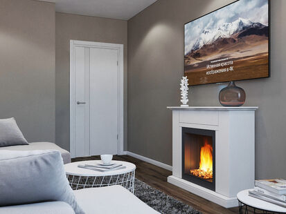 Фото № 3: Дизайн-проект четырехкомнатной квартиры 93.3  м² Стиль Модернизм для ЖК Московский