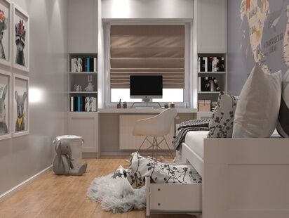 Фото № 5: Дизайн-проект трехкомнатной квартиры 89.0  м² Стиль Модернизм для ЖК Московский