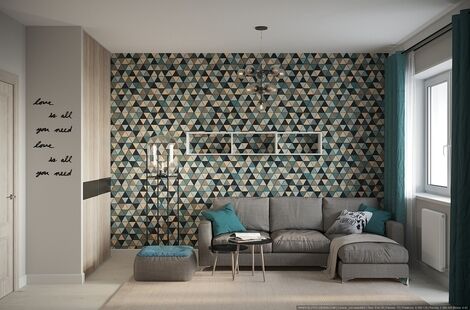 Фото № 1: Дизайн-проект двухкомнатной квартиры 69.5  м² Скандинавский стиль для ЖК Московский