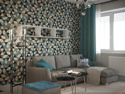 Фото № 4: Дизайн-проект двухкомнатной квартиры 69.5  м² Скандинавский стиль для ЖК Московский