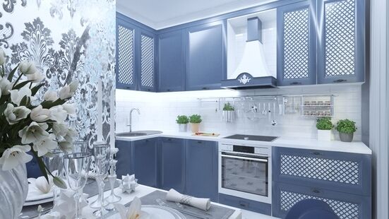 Фото № 4: Дизайн-проект четырехкомнатной квартиры 97.9  м² Стиль Современная классика для ЖК Московский