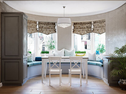 Фото № 6: Дизайн-проект трехкомнатной квартиры 89.4  м² Стиль Этнический для ЖК Московский