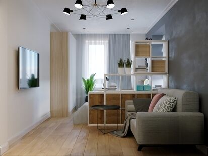 Фото № 4: Дизайн-проект трехкомнатной квартиры 89.4  м² Стиль Этнический для ЖК Московский