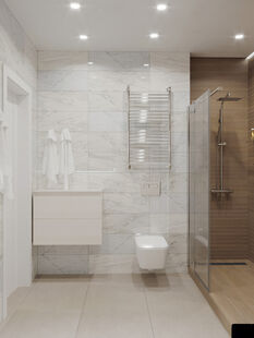 Фото № 3: Дизайн-проект трехкомнатной квартиры 89.4  м² Стиль Этнический для ЖК Московский