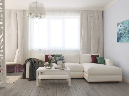 Фото № 3: Дизайн-проект трехкомнатной квартиры 89.3  м² Стиль Модернизм для ЖК Московский