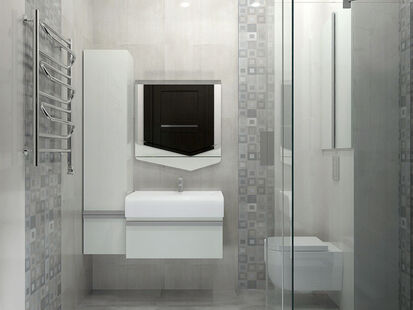 Фото № 5: Дизайн-проект двухкомнатной квартиры 81.5  м² Стиль Современная классика для ЖК Московский