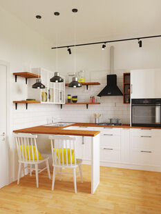 Фото № 2: Дизайн-проект трехкомнатной квартиры 90.2  м² Эко-стиль для ЖК Московский