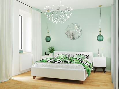 Фото № 5: Дизайн-проект трехкомнатной квартиры 90.2  м² Эко-стиль для ЖК Московский