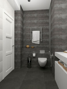 Фото № 2: Дизайн-проект трехкомнатной квартиры 85.29  м² Стиль Фьюжн для ЖК Московский