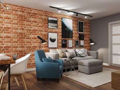 Фото № 1: Дизайн-проект трехкомнатной квартиры 93.82  м² Стиль Этнический для ЖК Московский