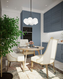 Фото № 3: Дизайн-проект кухни 12.95  м² Стиль Американская классика для ЖК Московский