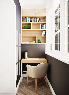 Фото № 2: Дизайн-проект кухни 12.95  м² Стиль Американская классика для ЖК Московский