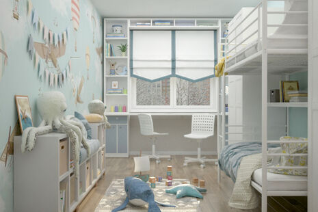 Фото № 1: Дизайн-проект трехкомнатной квартиры 79.3  м² Стиль Современная классика для ЖК Соколовский