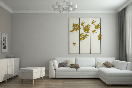 Фото № 3: Дизайн-проект трехкомнатной квартиры 79.3  м² Стиль Современная классика для ЖК Соколовский