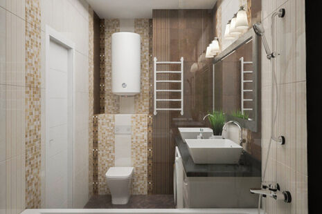 Фото № 6: Дизайн-проект трехкомнатной квартиры 79.3  м² Стиль Современная классика для ЖК Соколовский