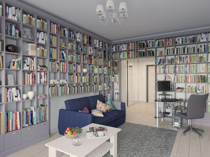 Фото № 2: Дизайн-проект двухкомнатной квартиры 70.8  м² Стиль Контемпорари для ЖК Московский