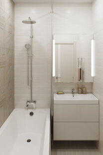 Фото № 4: Дизайн-проект двухкомнатной квартиры 70.8  м² Стиль Контемпорари для ЖК Московский