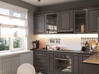 Фото № 1: Дизайн-проект двухкомнатной квартиры 61.57  м² Стиль Современная классика для ЖК Московский