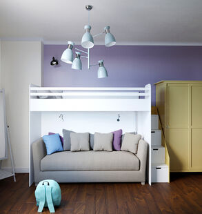 Фото № 4: Дизайн-проект детской 11.5  м² Скандинавский стиль для ЖК Московский