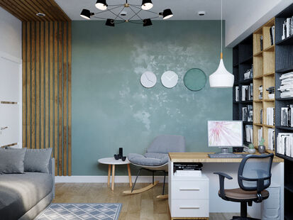 Фото № 2: Дизайн-проект пятикомнатной квартиры 181.64  м² Стиль Контемпорари для двухэтажного дома